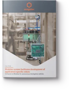 Cover of case study: Computer-on-Modules for autonomous intralogistics vehicles