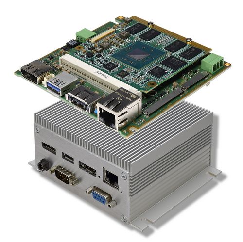 4 Modularer Embedded PC QSys mit Intel Atom E38xx Qseven Modul conga-QA3